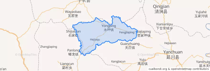 Mapa de ubicacion de 永坪镇.