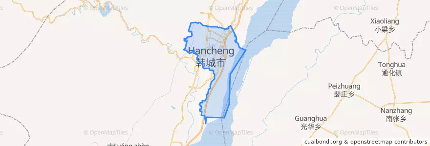 Mapa de ubicacion de Xincheng Subdistrict.
