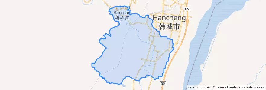 Mapa de ubicacion de Jincheng Subdistrict.