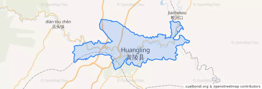 Mapa de ubicacion de 桥山街道.
