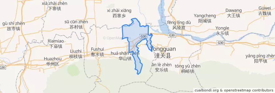 Mapa de ubicacion de 岳庙.