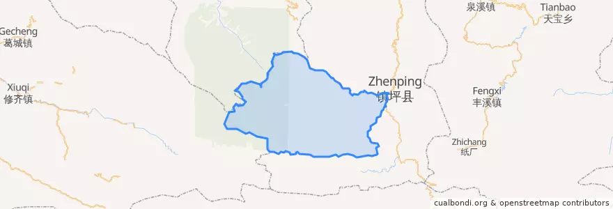 Mapa de ubicacion de 曙坪镇.