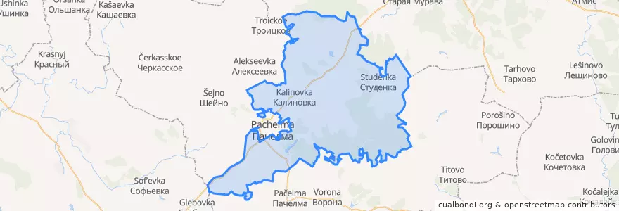 Mapa de ubicacion de Новотолковский сельсовет.