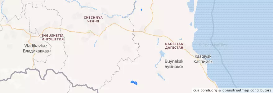Mapa de ubicacion de сельсовет Ингердахский.