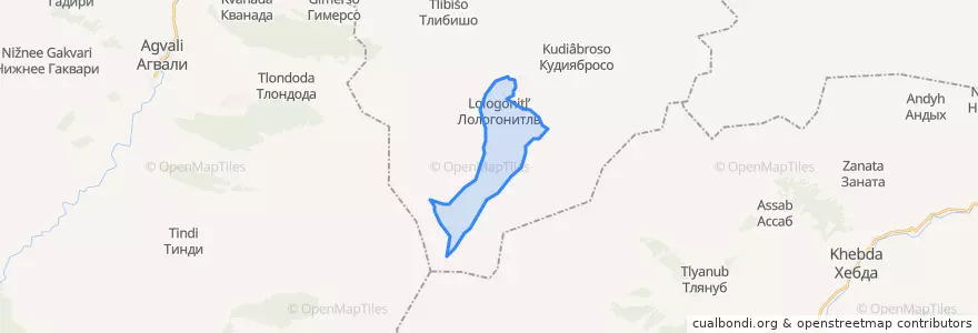 Mapa de ubicacion de сельское поселение Село Лологонитль.