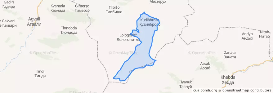 Mapa de ubicacion de сельское поселение Село Кудиябросо.