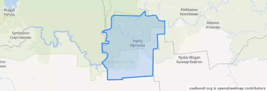 Mapa de ubicacion de Иргизлинский сельсовет.