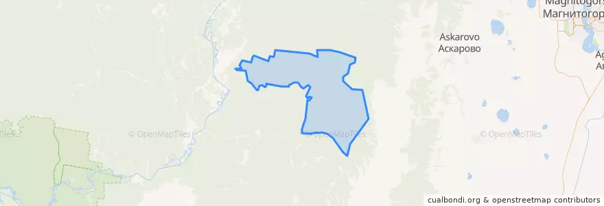 Mapa de ubicacion de Кипчакский сельсовет.