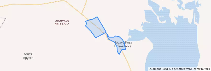 Mapa de ubicacion de сельсовет Новокосинский.