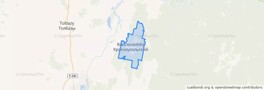 Mapa de ubicacion de Красноусольский сельсовет.