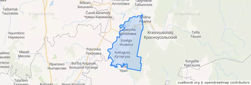 Mapa de ubicacion de Бельский сельсовет.