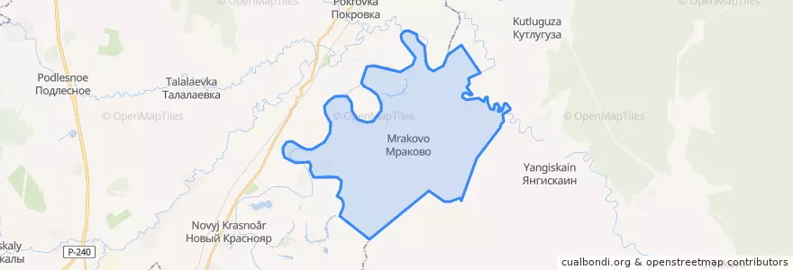 Mapa de ubicacion de Мраковский сельсовет.