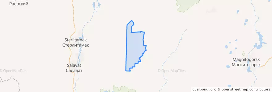 Mapa de ubicacion de Кулгунинский сельсовет.