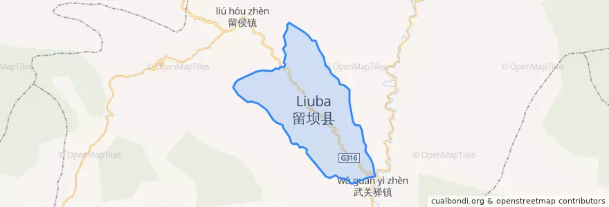 Mapa de ubicacion de Zibai Subdistrict.