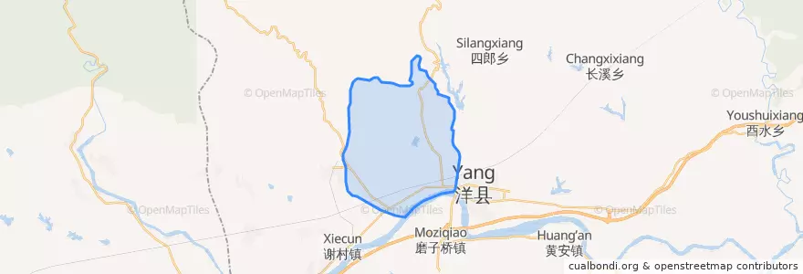 Mapa de ubicacion de 戚氏.