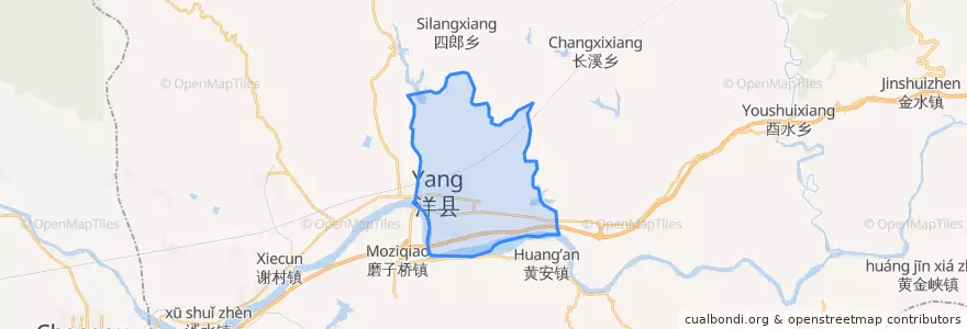 Mapa de ubicacion de Yangzhou Subdistrict.