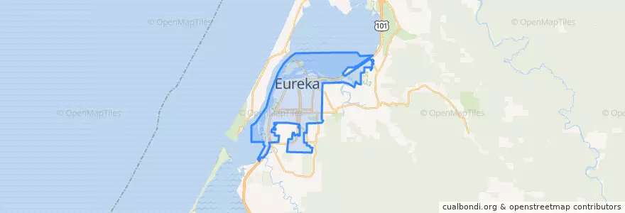 Mapa de ubicacion de Юрика.
