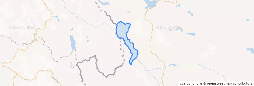 Mapa de ubicacion de Demchok Eastern Sector.