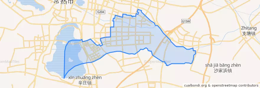 Mapa de ubicacion de 东南街道.