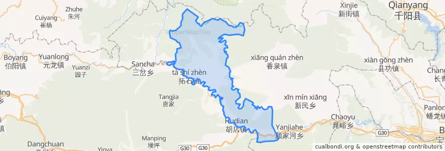 Mapa de ubicacion de 拓石镇.