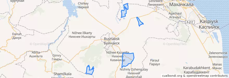 Mapa de ubicacion de сельское поселение Село Буглен.