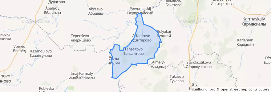 Mapa de ubicacion de Адзитаровский сельсовет.