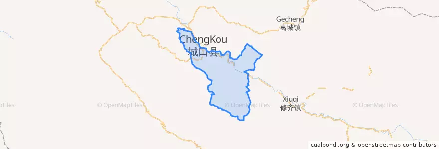 Mapa de ubicacion de 复兴街道.
