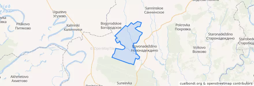Mapa de ubicacion de Орловский сельсовет.