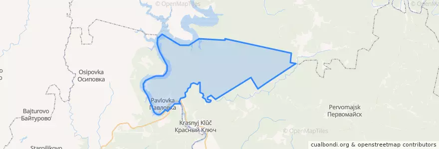 Mapa de ubicacion de Павловский сельсовет.