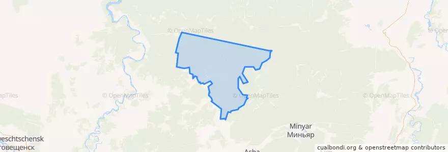 Mapa de ubicacion de Сарвинский сельсовет.