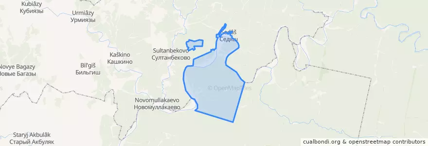Mapa de ubicacion de Верхнесуянский сельсовет.