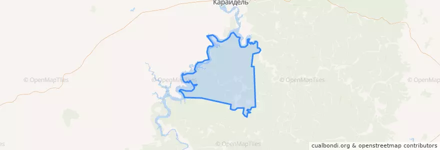 Mapa de ubicacion de Кирзинский сельсовет.