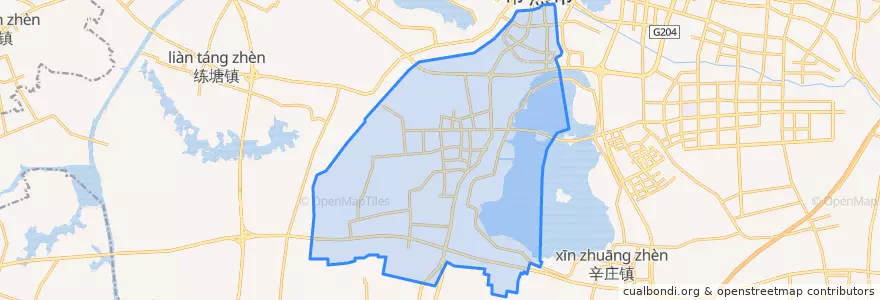 Mapa de ubicacion de 莫城街道.