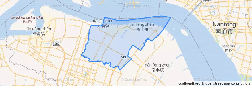 Mapa de ubicacion de 锦丰镇.