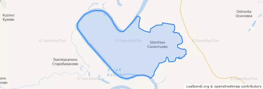 Mapa de ubicacion de Силантьевский сельсовет.