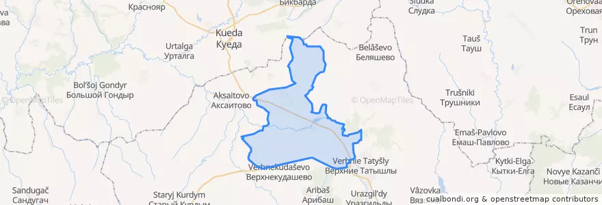 Mapa de ubicacion de Буль-Кайпановский сельсовет.