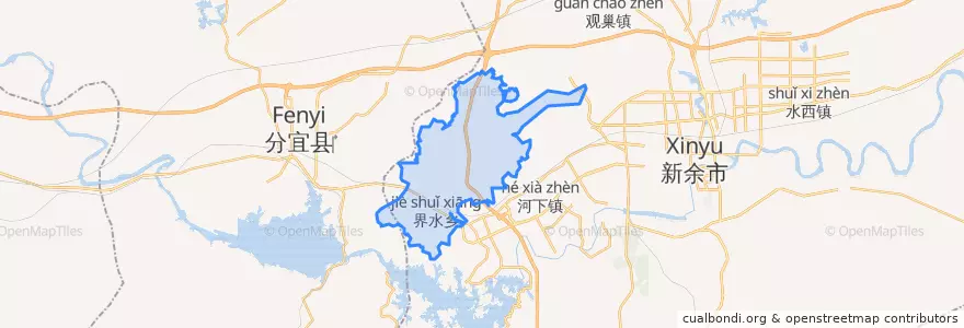 Mapa de ubicacion de 界水乡.