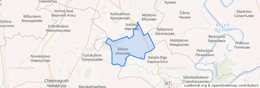 Mapa de ubicacion de Горьковский сельсовет.