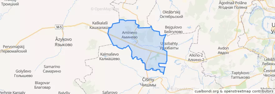 Mapa de ubicacion de Арслановский сельсовет.