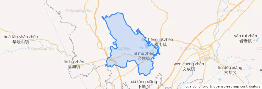 Mapa de ubicacion de 必姆镇.