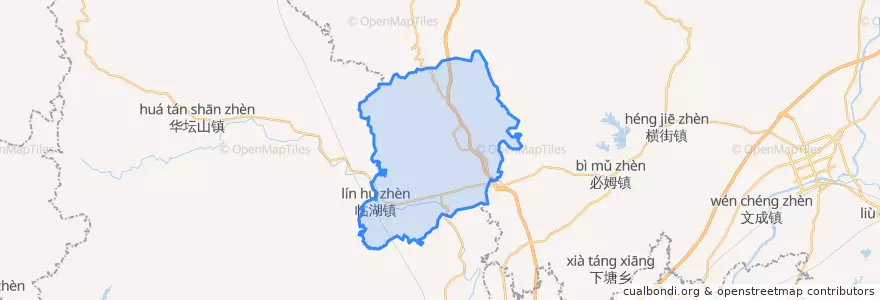 Mapa de ubicacion de 临湖镇.