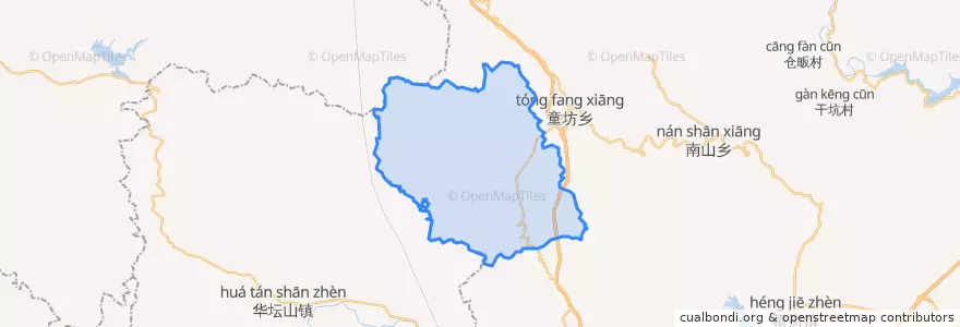 Mapa de ubicacion de 樟村镇.