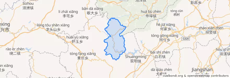 Mapa de ubicacion de 紫湖镇.