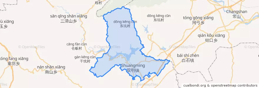Mapa de ubicacion de 双明镇.