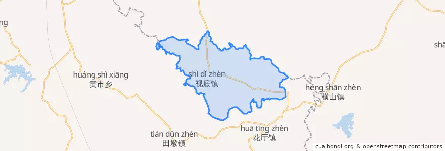 Mapa de ubicacion de 枧底镇.