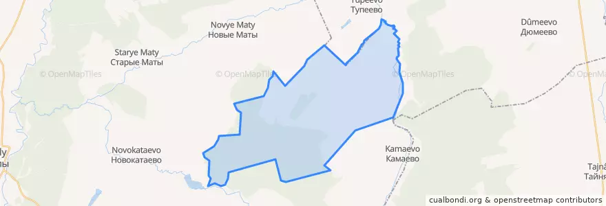 Mapa de ubicacion de Тактагуловский сельсовет.