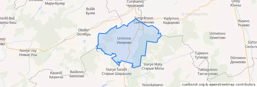 Mapa de ubicacion de Килеевский сельсовет.