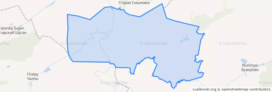 Mapa de ubicacion de Новоурсаевский сельсовет.