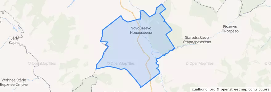 Mapa de ubicacion de Нижнеташлинский сельсовет.