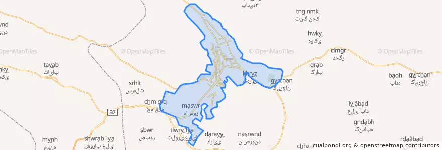 Mapa de ubicacion de خرم آباد.